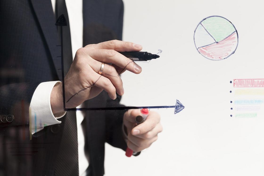 Аналитик рисует график