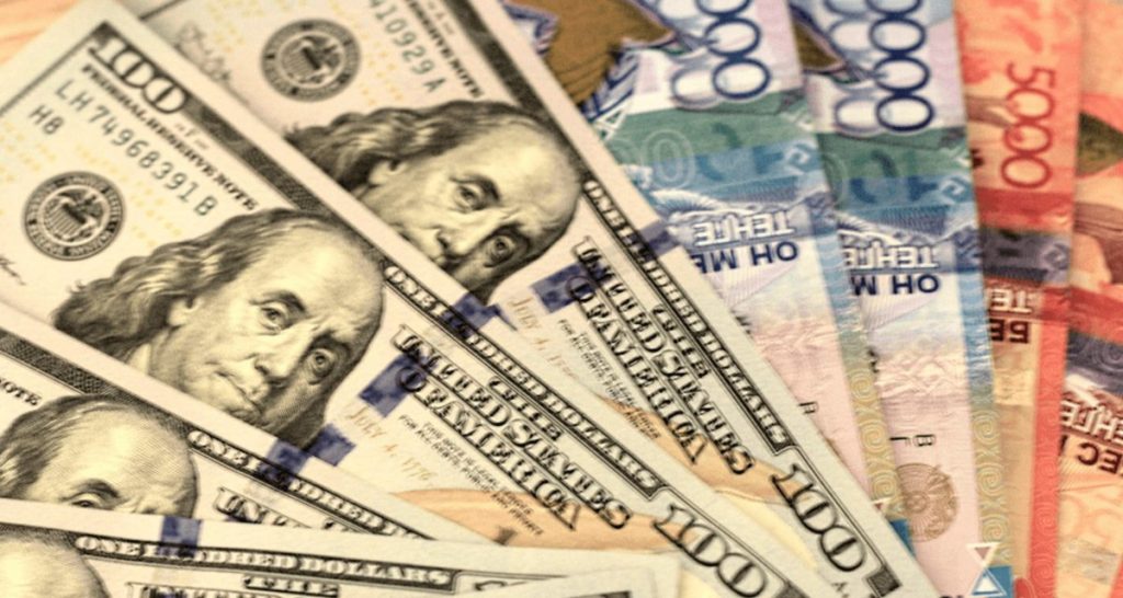 Тенге, доллар.